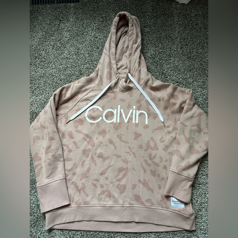 Calvin Klein Blush Leopard Hoodie